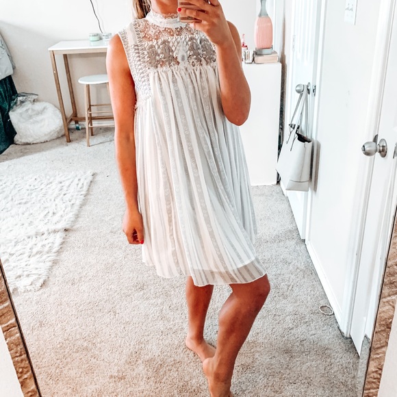 Free People Embroidered Lace Babydoll dress - Picture 5 of 14